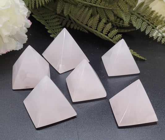 Pink Calcite pyramids