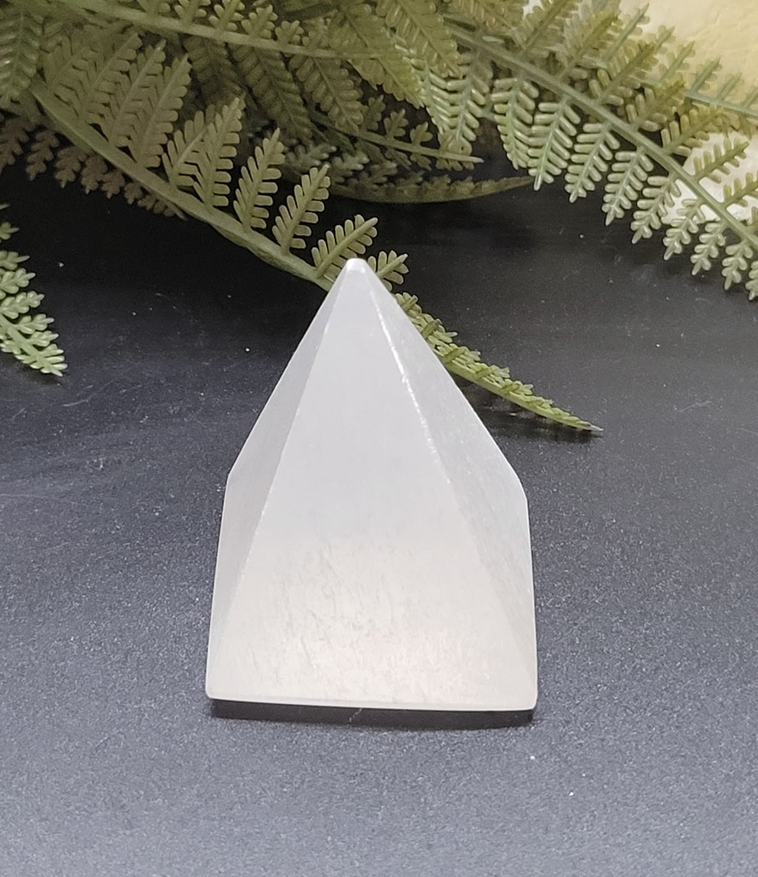 Selenite pyramid