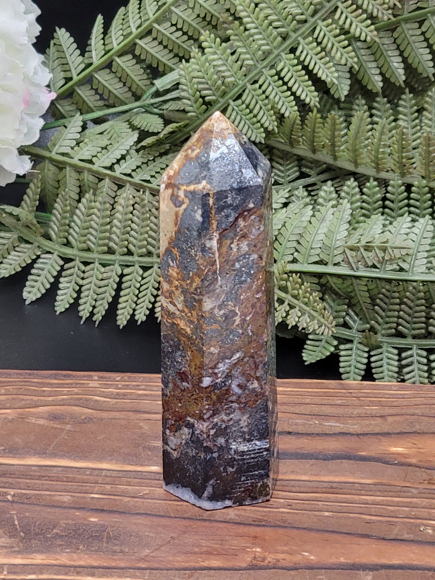 Agatized Pyrite Points