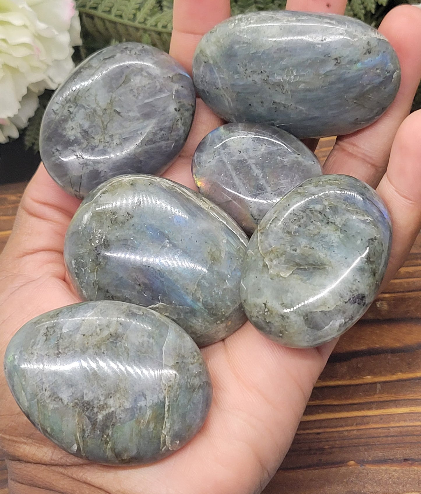 Labradorite Palm Stones