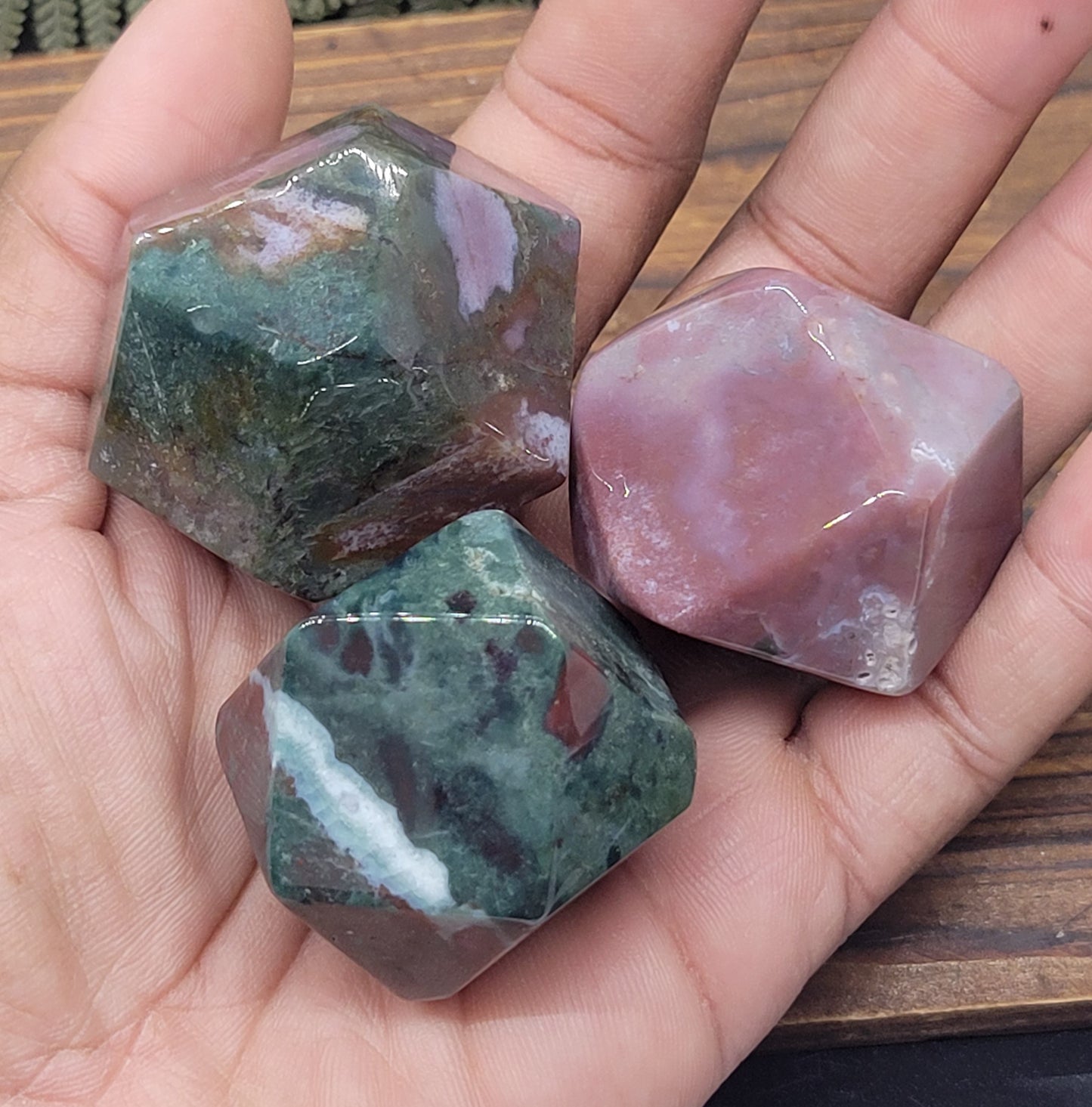 River Jasper Polyhedrons